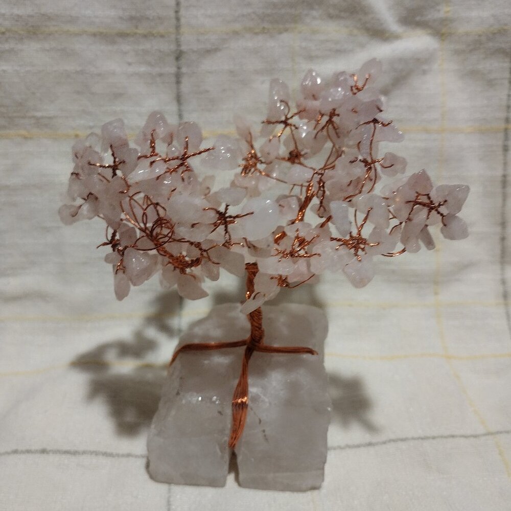 Rose Quartz Crystal Tree